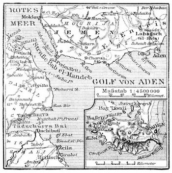 Lageplan von Aden.