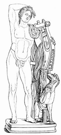 Apollon mit Leier und Greif (Rom, Kapitolinisches Museum).