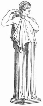 Fig. 2. Doppelchiton (Statue in Neapel).
