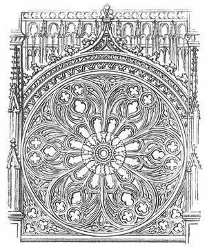 Fig. 2. Fensterrose von der Kathedrale zu Rouen.