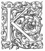 Initiale 'K' von Tory (Ende 16. Jahrh.).