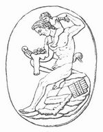 Pan mit dem jungen Dionysos. Kameen (Neapel).