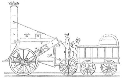Fig. 15. Stephensons »Rocket«. (1829.)