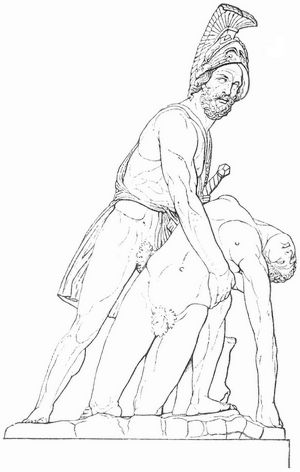 Menelaos mit dem Leichnam des Patroklos (Florenz).