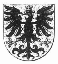 Wappen von Mühlhausen in Thüringen.