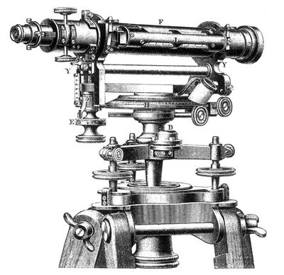 Fig. 2. Nivellierinstrument mit drehbarem Fernrohr.