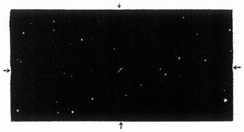 Fig. 1. Der Planetoid (329) Svea, photographisch entdeckt von Wolf in Heidelberg 21. März 1892.