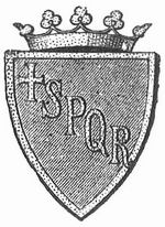 Wappen der Stadt Rom (Senatus Populusque Romanus).