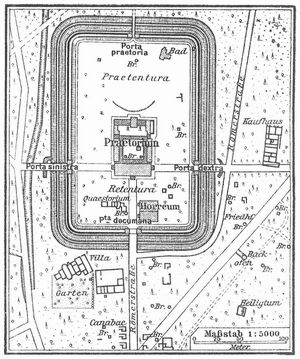 Plan des Römerkastells Saalburg (nach L. Jacobi).