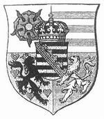 Mittleres Staatswappen von Sachsen-Altenburg.