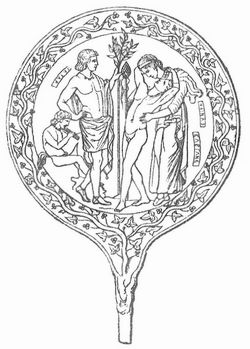 Fig. 4. Etruskischer (sogen. Semele-) Spiegel.