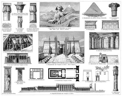 Architektur I. Ägyptische Baukunst.