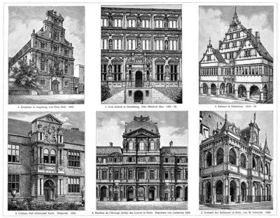 Architektur XI. Deutsche, Französische und Englische Renaissance (16. und 17. Jahrhundert.)