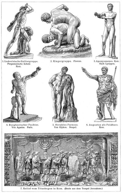 Bildhauerkunst VI. Griechisch-römische Bildnerei.