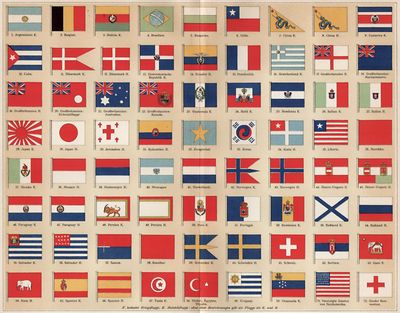 Flaggen I (Internationale Flaggen.)