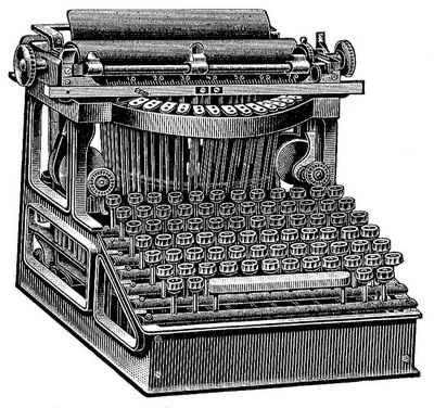 2. Jewett-Schreibmaschine mit Volltastatur.