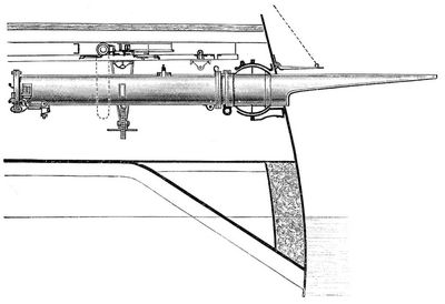 4. Überwasser-Breitseit-Torpedorohr.